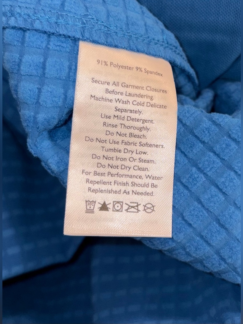 $129 Eddie Bauer Sandstone Grid Blue Jacket Men’s Size: Large - Picture 7 of 8